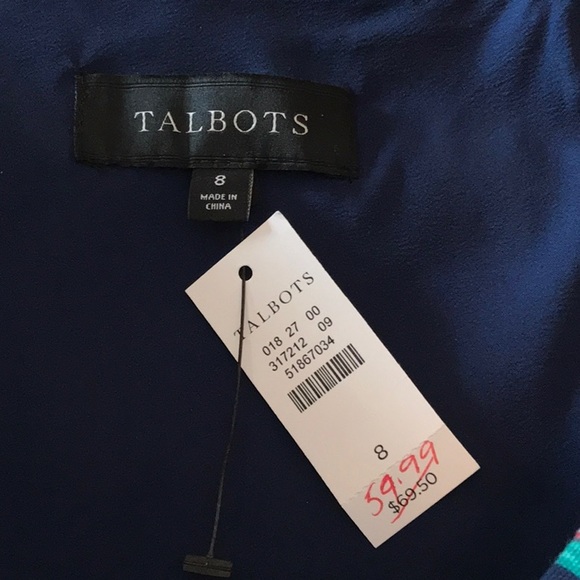 Talbots Multicolor Botanical A-Line Skirt. NWT - size 8 - Picture 4 of 5